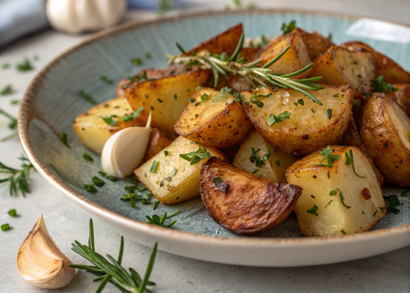 Crispy Roasted Potatoes with Garlic and Herbs: A Flavorful Side Dish