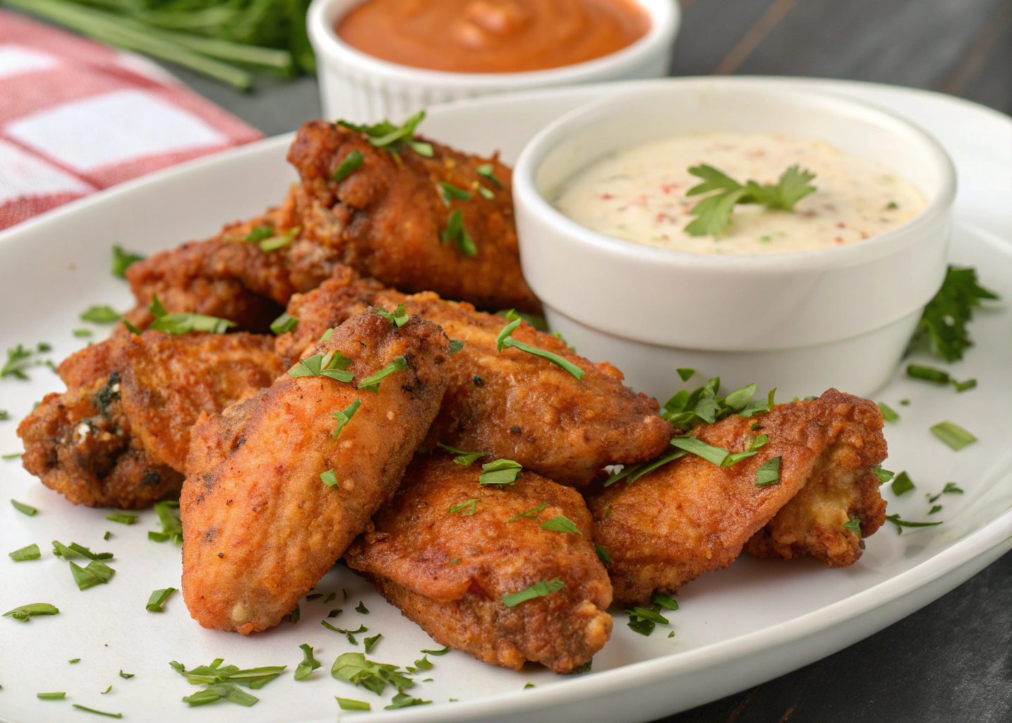 Crispy, Spicy Peri-Peri Chicken Wings with Homemade Sauce