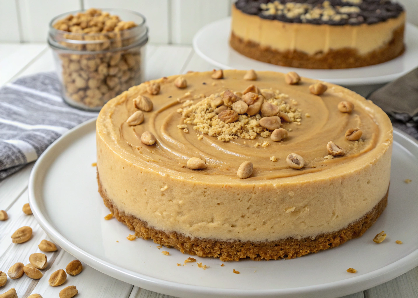 Decadent, Nutty, and Creamy: My Go-To Peanut Butter Cheesecake