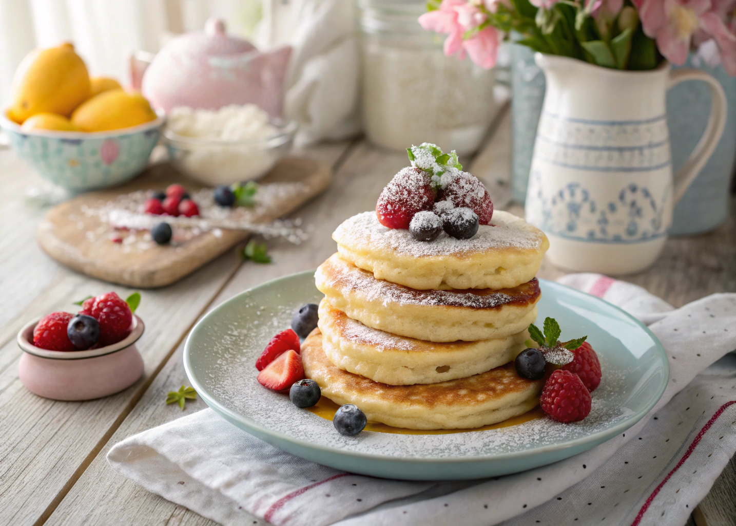 Easter Morning Magic: Fluffy Lemon Ricotta Pancakes to Start the Day