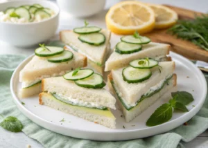 Easy Cucumber Tea Sandwiches – A Light & Refreshing Party Favorite