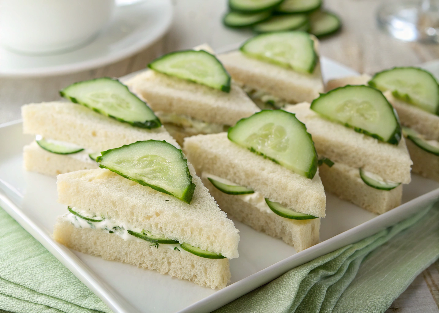 Easy Cucumber Tea Sandwiches – A Light & Refreshing Party Favorite