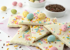 Easy, Festive White Chocolate Bark for Every Easter Basket