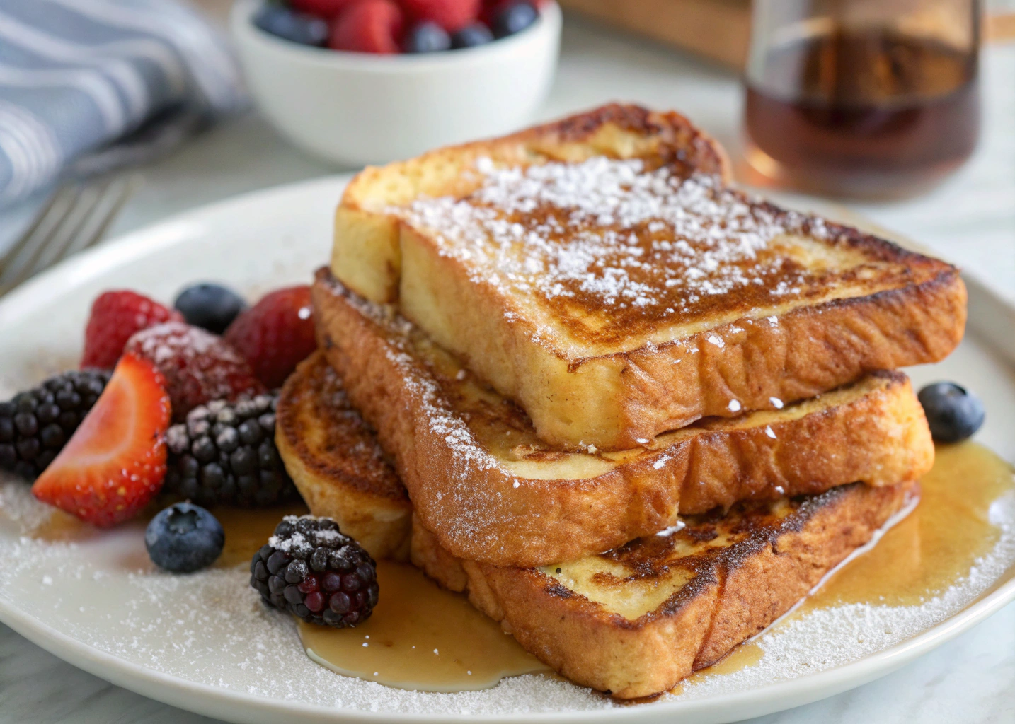 Easy French Toast Recipe: Crispy Edges, Soft Center, and Full of Flavor