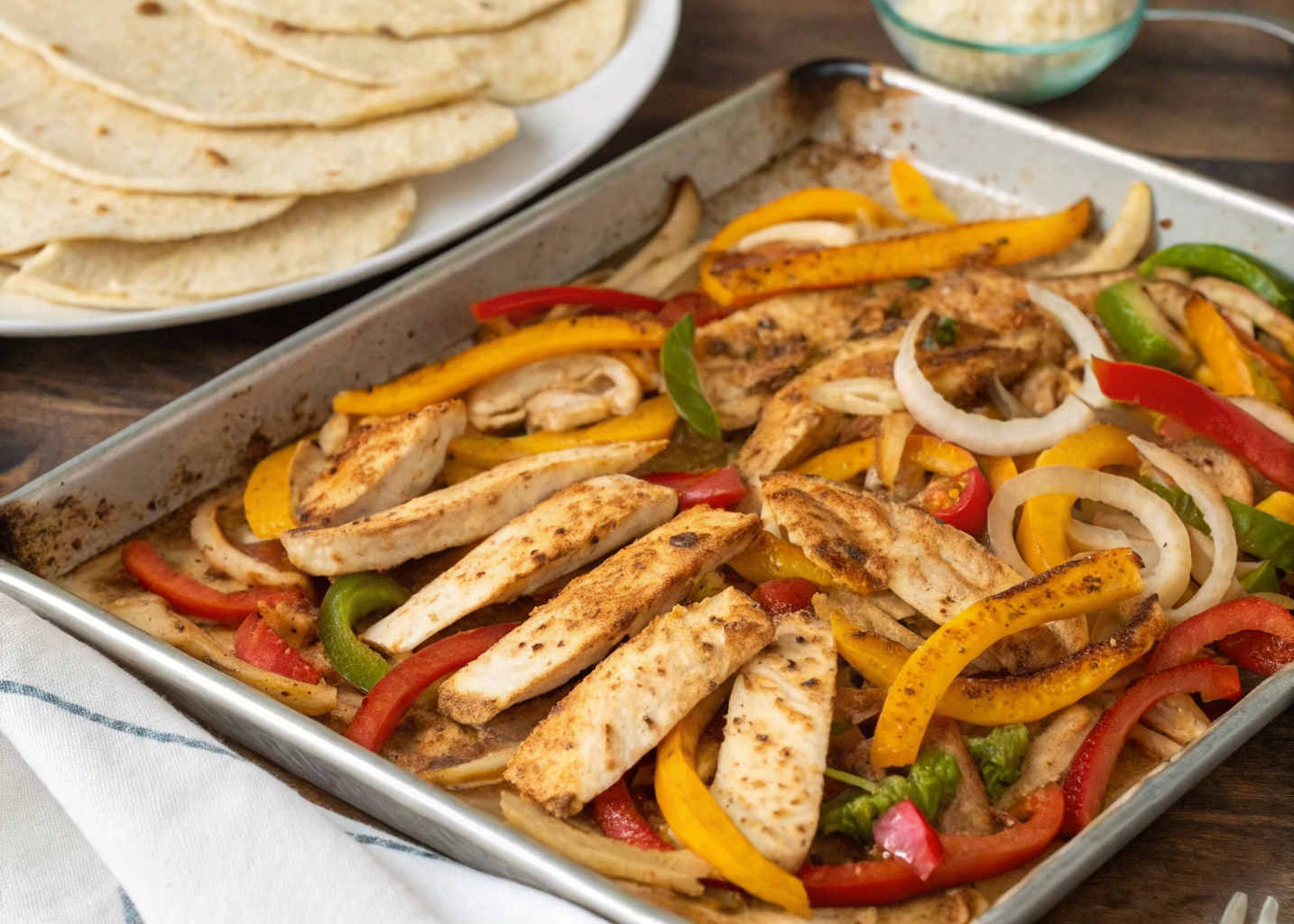 Easy Sheet Pan Chicken Fajitas – A One-Pan Dinner Ready in 30 Minutes