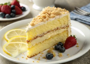 Fluffy Layers, Zesty Filling, and a Crumb Topping—Make Olive Garden’s Lemon Cake at Home