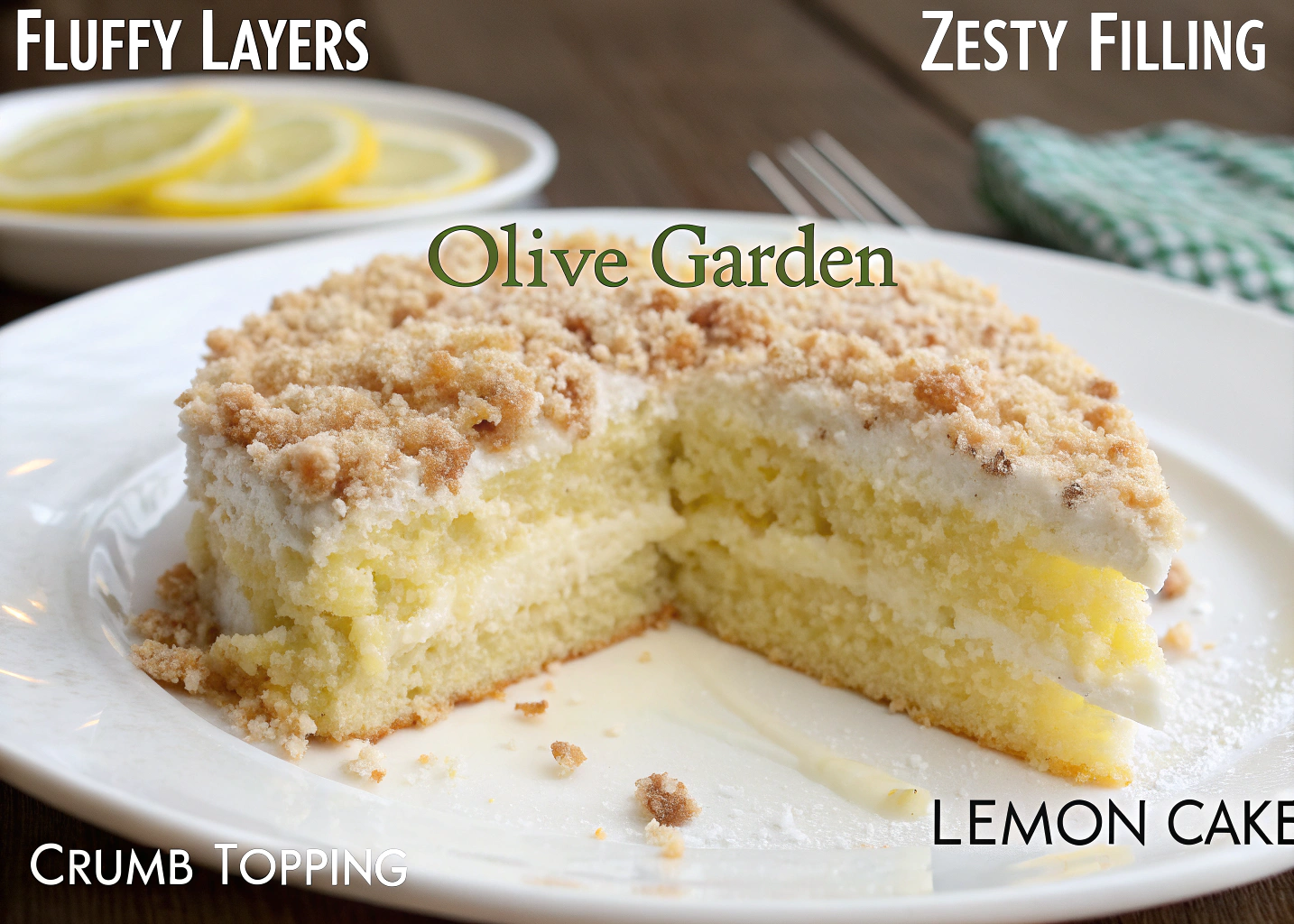 Fluffy Layers, Zesty Filling, and a Crumb Topping—Make Olive Garden’s Lemon Cake at Home