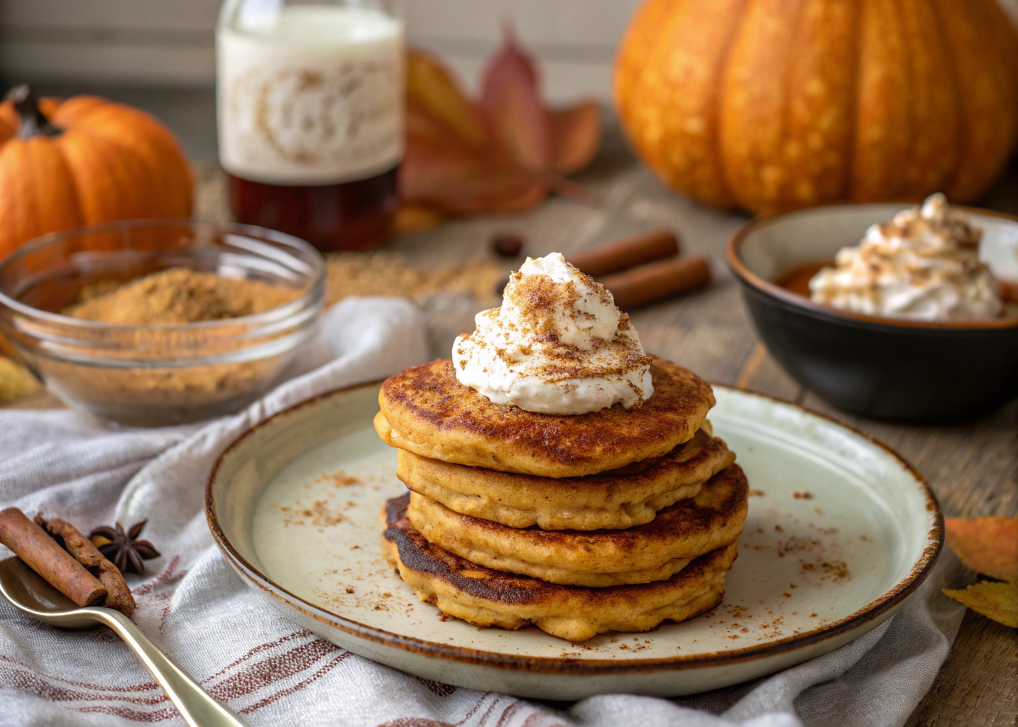 Fluffy Pumpkin Pancakes: Cozy Fall Breakfast