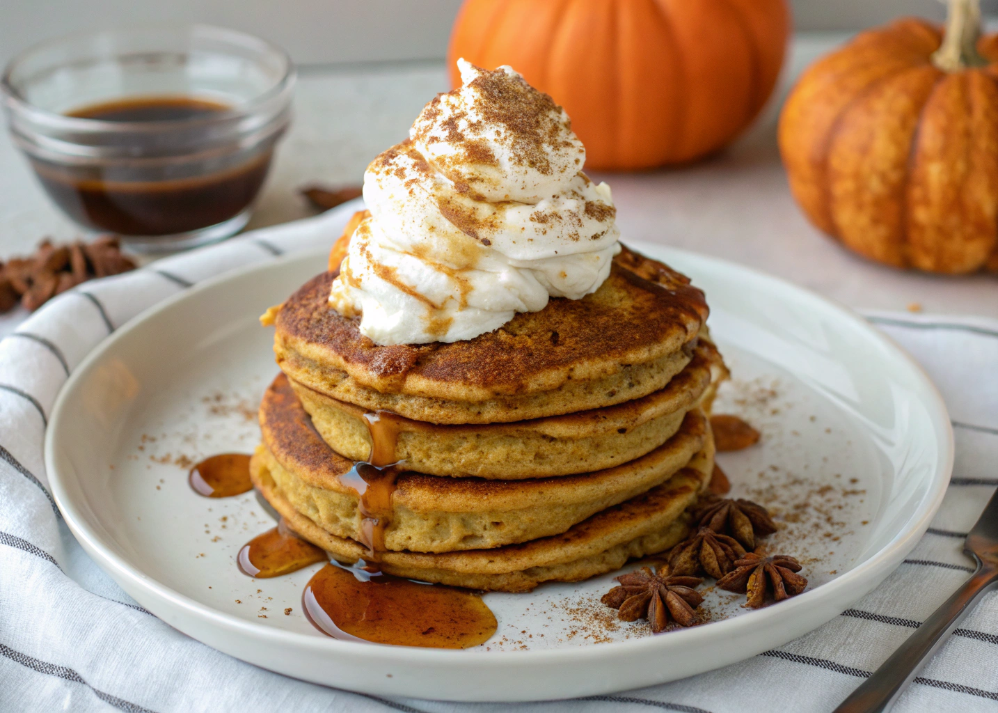 Fluffy Pumpkin Pancakes: Cozy Fall Breakfast