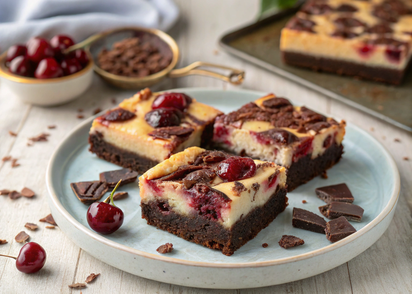 Fudgy, Tangy, and Cherry-Loaded: My Go-To Cheesecake Brownies