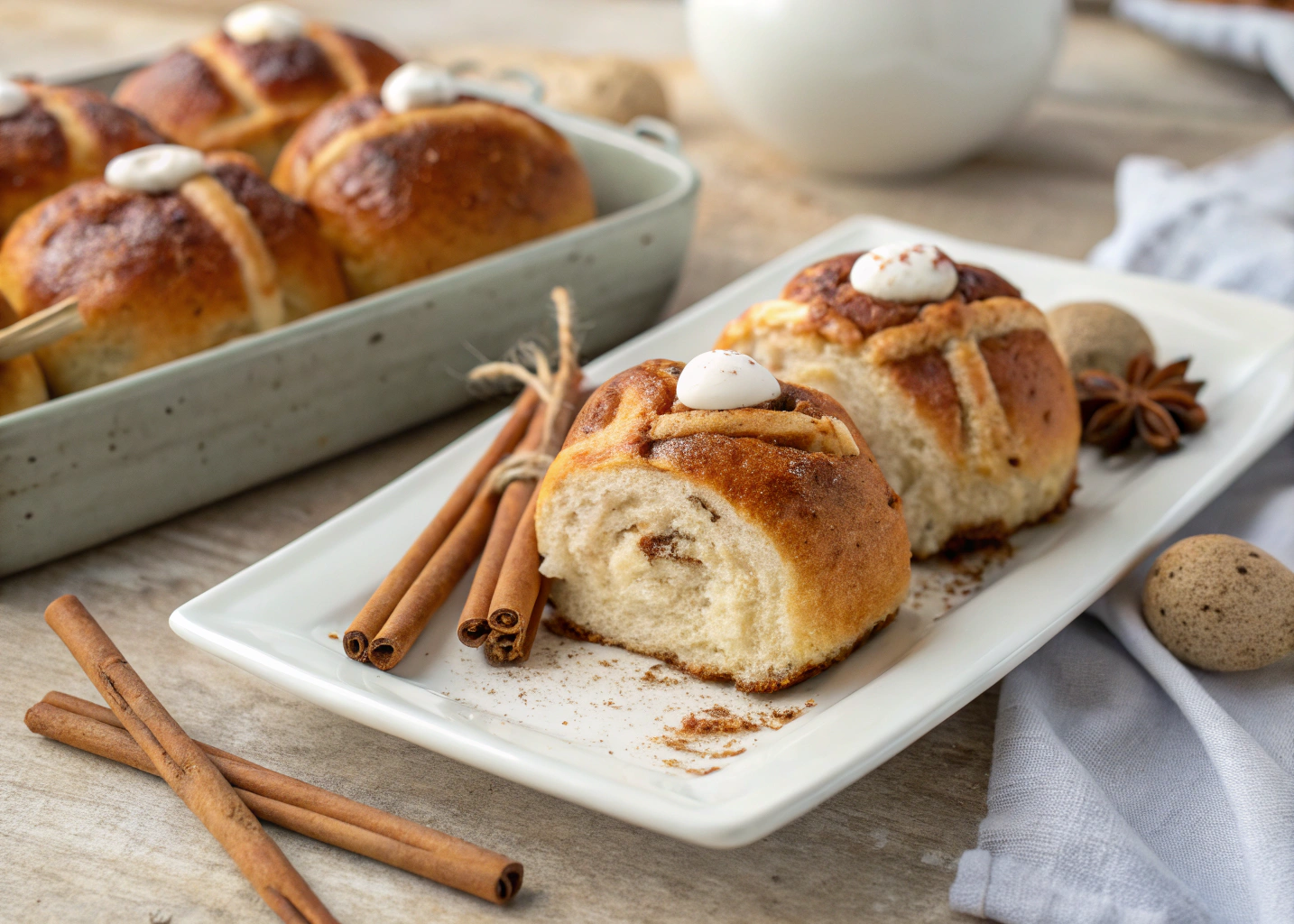 He Is Risen Rolls: Resurrection Cinnamon Buns with a Marshmallow Center