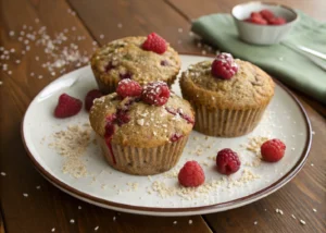 Healthy Three-Grain Raspberry Muffins: A Nutritious Start to Your Day