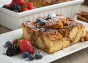 Hop Into Brunch: Baked French Toast Casserole with a Cinnamon Crunch