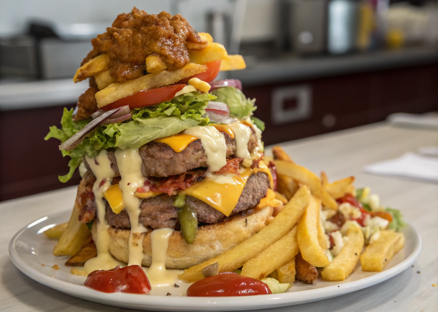 How to Make a Garbage Plate Burger That’ll Blow Your Mind