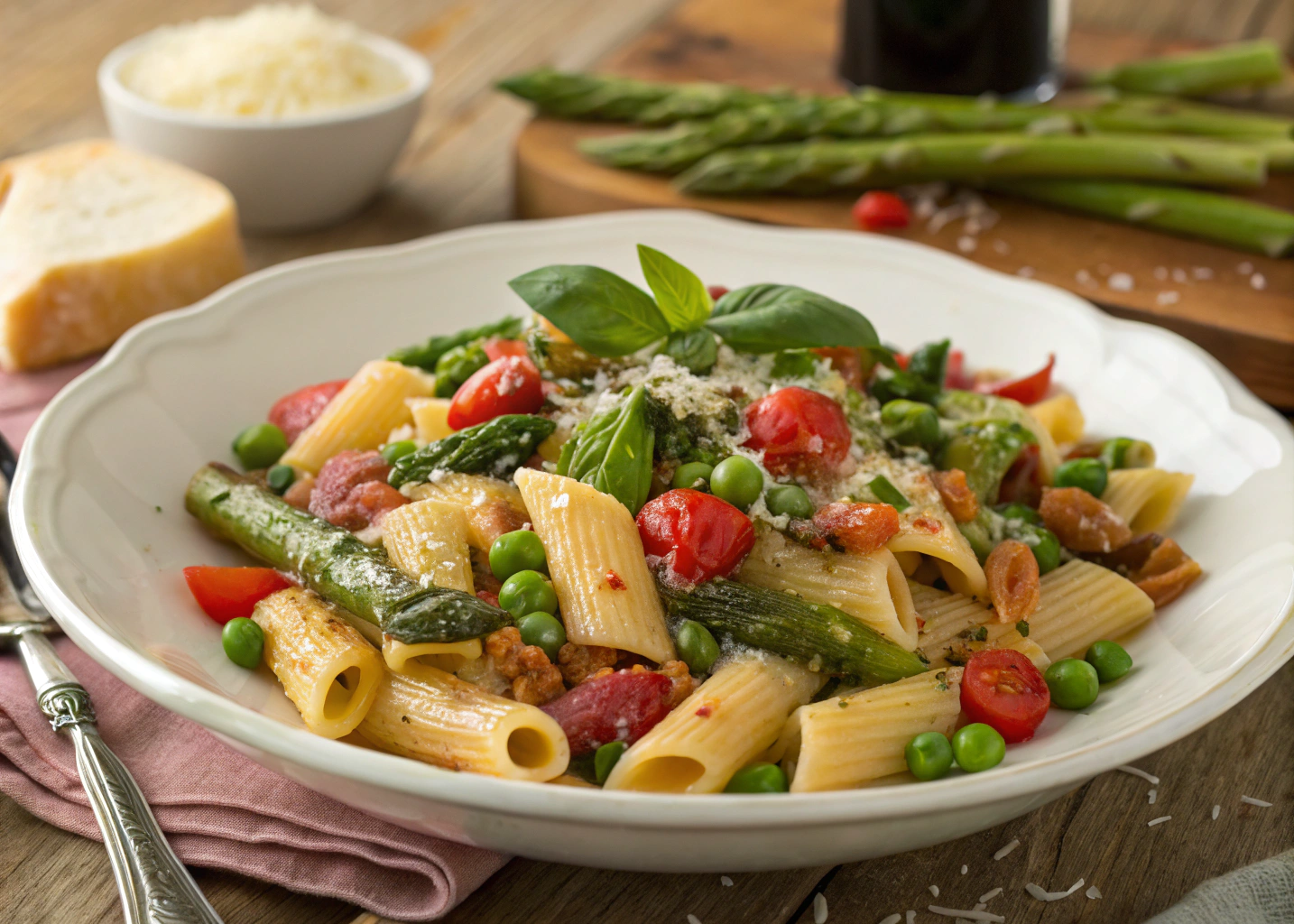 How to Make Pancetta Primavera Rigatoni – A Perfectly Balanced Pasta Recipe