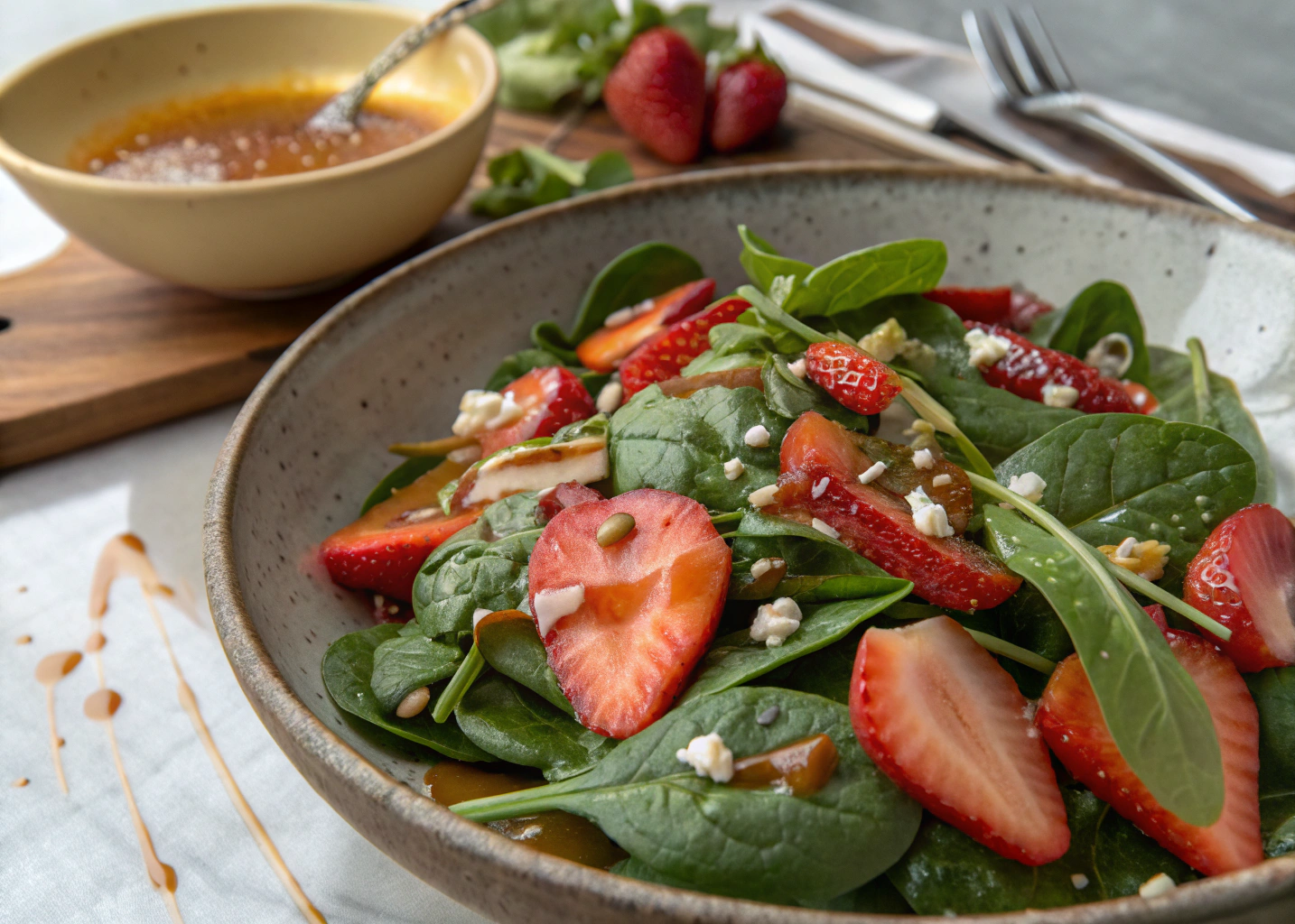 How to Make the Best Spinach and Strawberry Salad with a Tangy Dressing