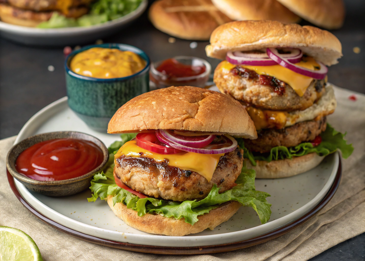 Juicy and Flavorful Grilled Turkey Burgers – A Healthy Twist on a Classic