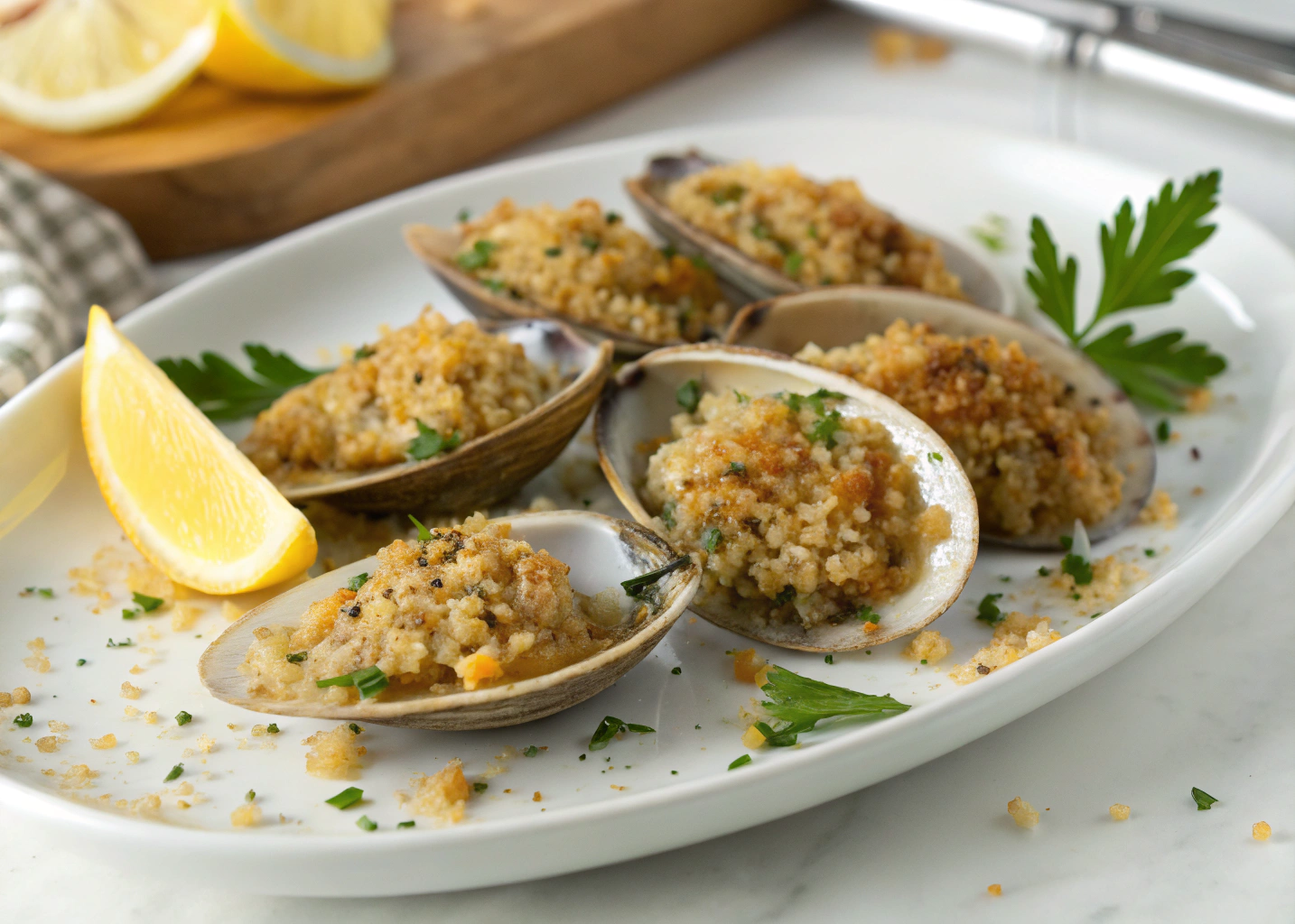 Lemony Panko Roasted Clams Are the Perfect Coastal-Inspired Appetizer