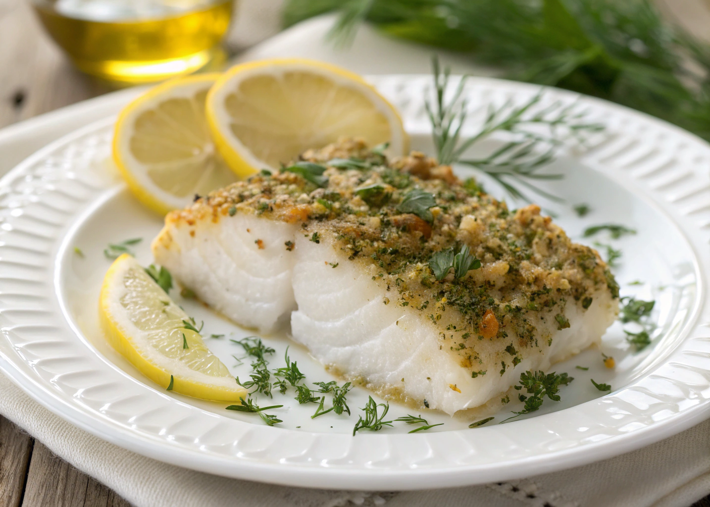 Light and Flavorful Herb-Crusted Baked Cod – A Healthy Dinner Choice
