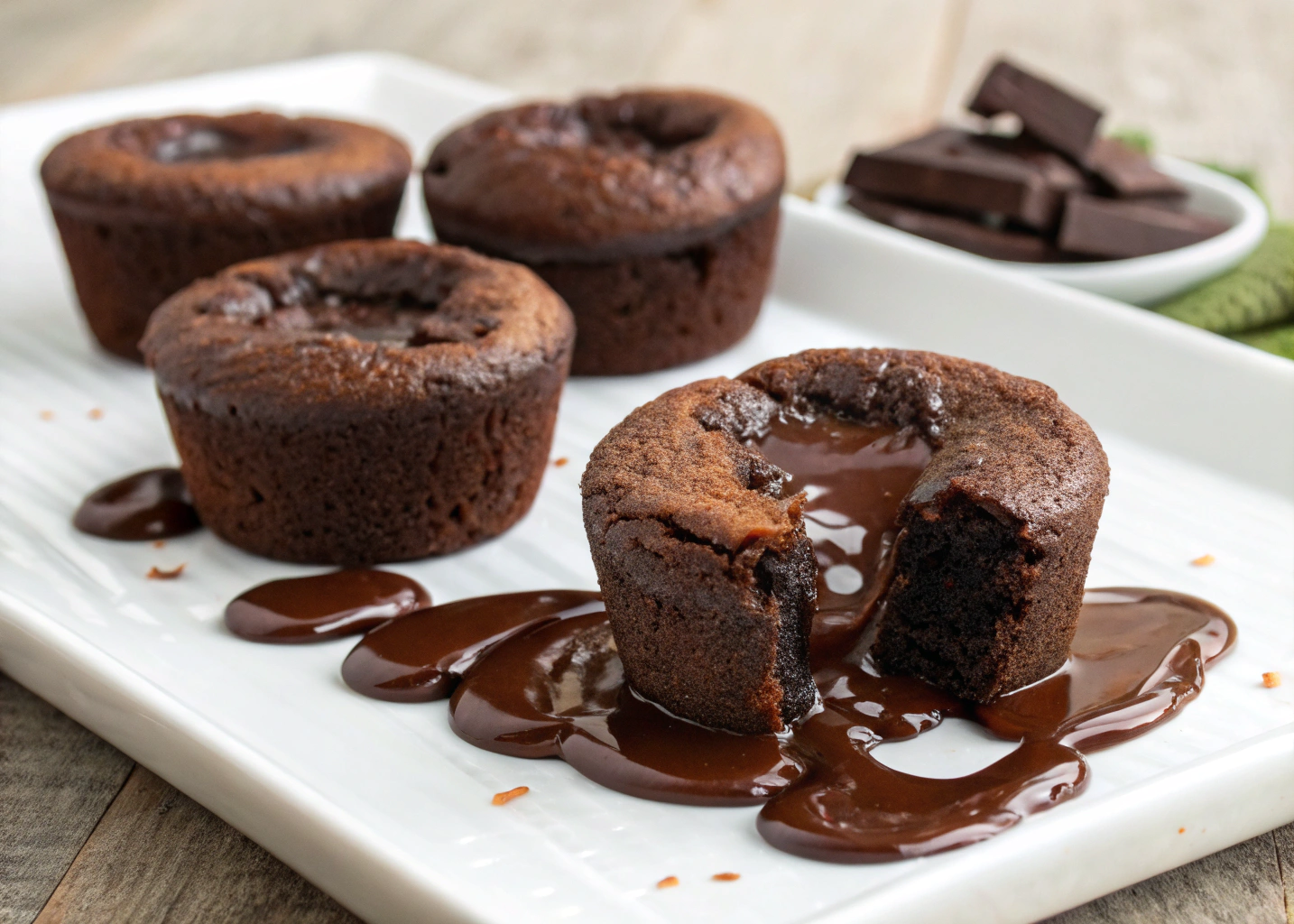 Mini Chocolate Lava Cakes – Gooey, Rich, and Easy to Make