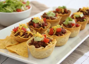 Mini Taco Cups That Are Way More Fun Than Nachos