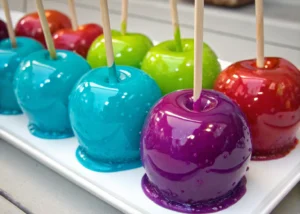 Neon Blast Jolly Rancher Candy Apples – A Bold & Colorful Take on a Classic