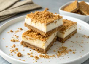 No-Bake Biscoff Cheesecake Bars That Practically Make Themselves
