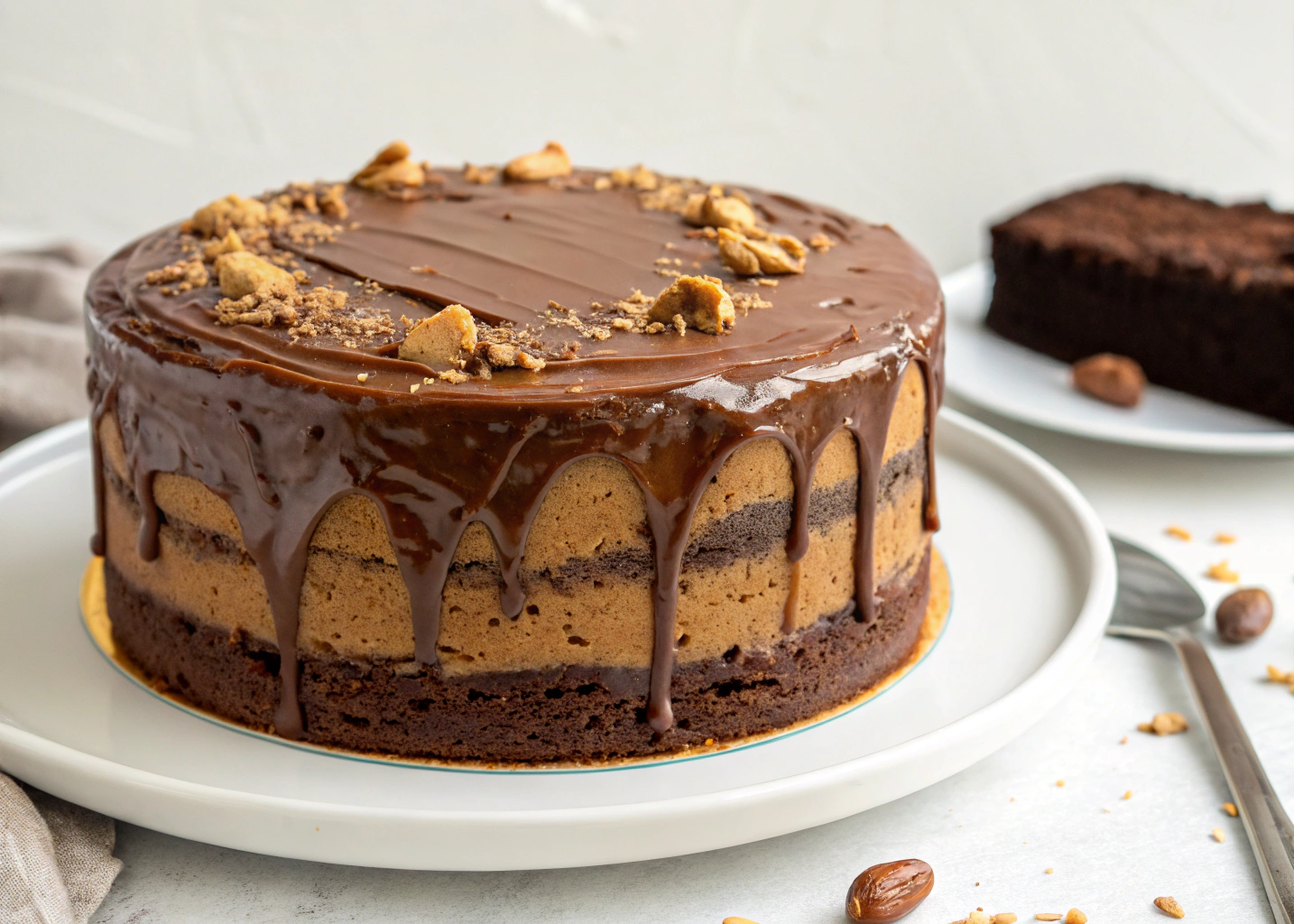 No Flour, No Fuss, Just Rich, Gooey Peanut Butter Chocolate Cake