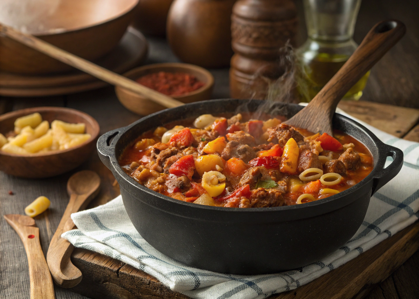 Old-Fashioned American Goulash for a Hearty, One-Pot Family Meal