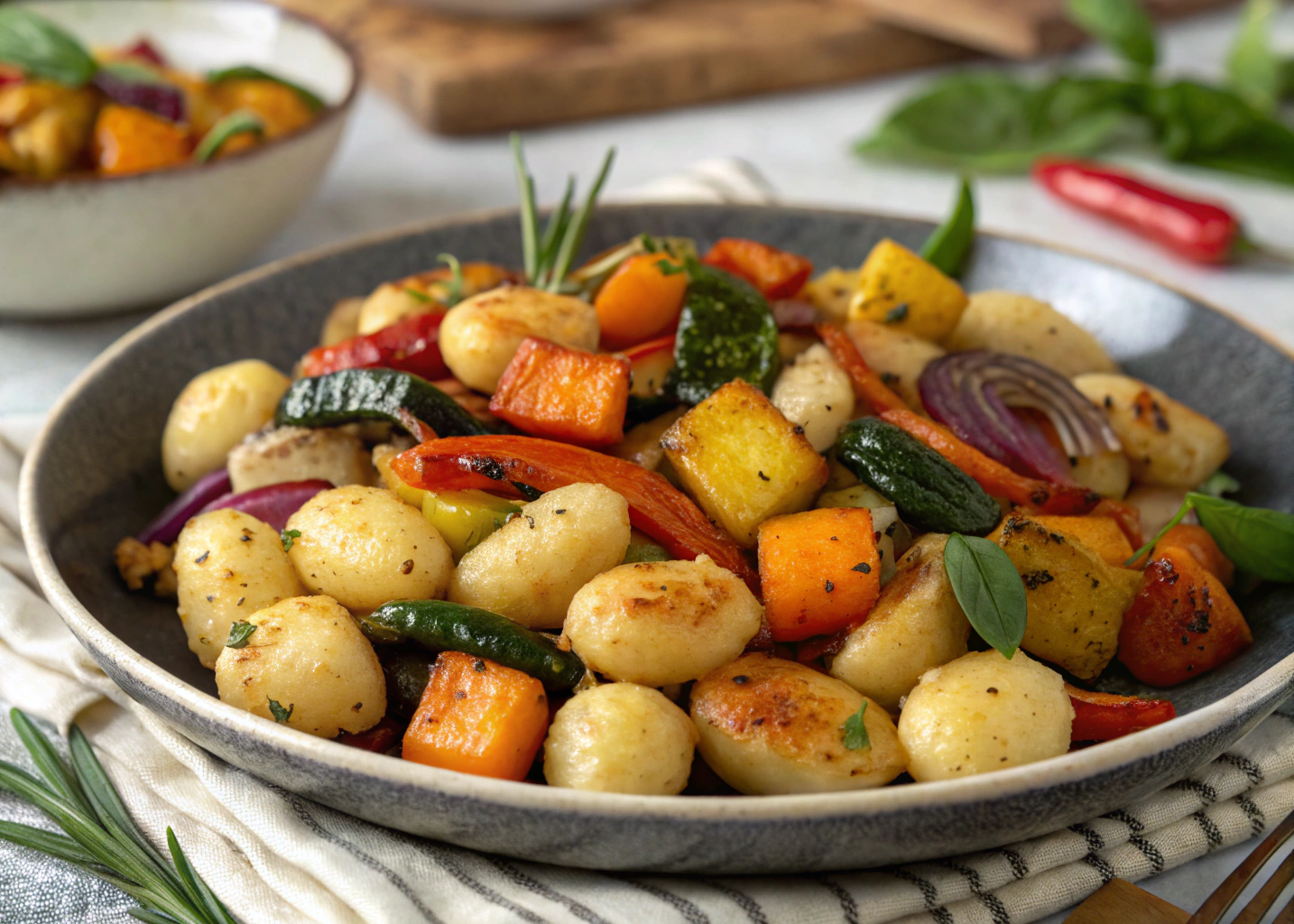 One-Pan Magic: How to Make the Best Roasted Gnocchi with Vegetables