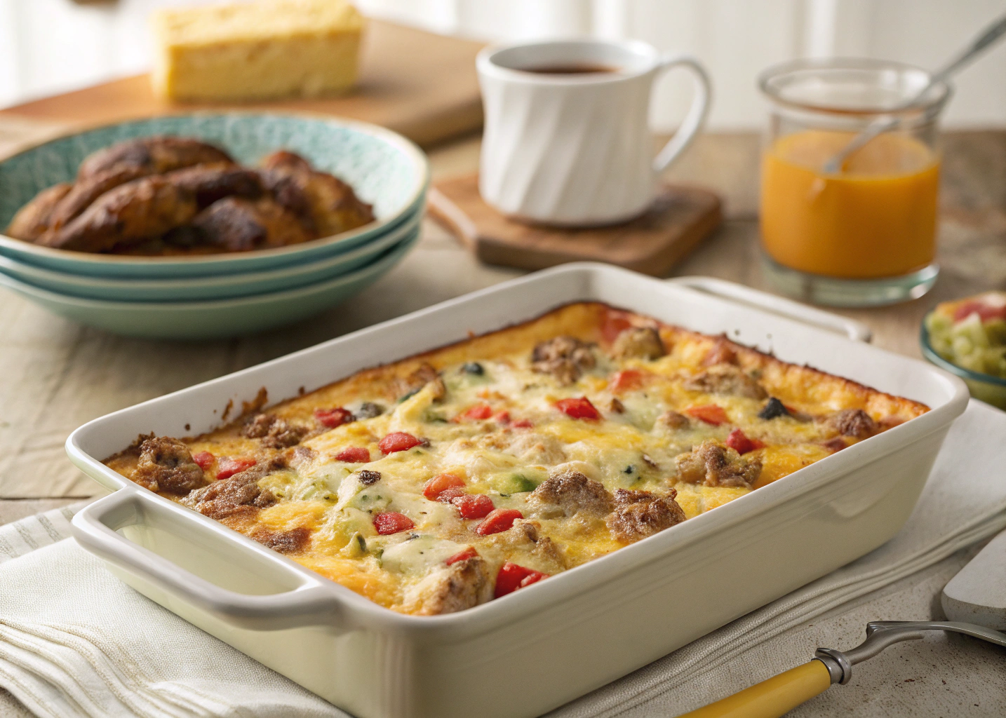 Overnight Breakfast Casserole: A Make-Ahead Morning Favorite