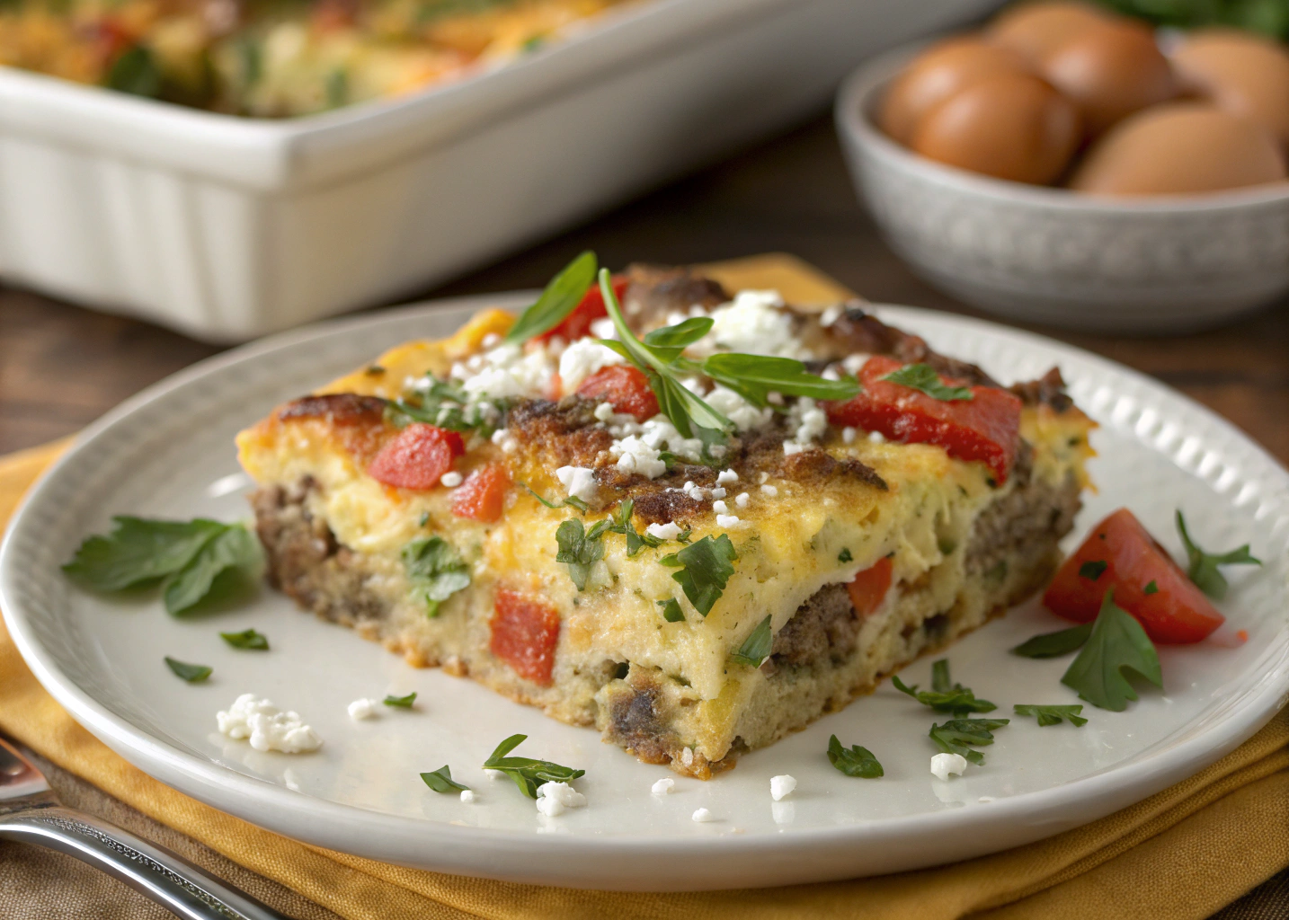 Overnight Breakfast Casserole: A Make-Ahead Morning Favorite