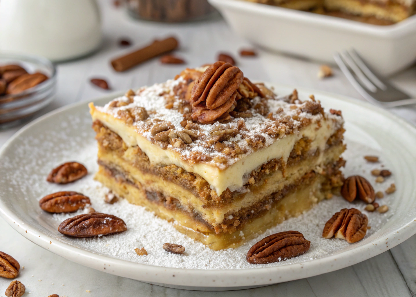 Pecan Pie Lasagna – The Ultimate No-Bake Dessert for Fall & Beyond