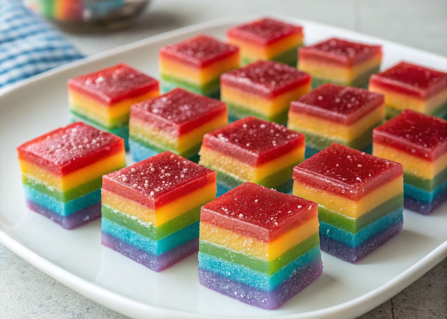 Rainbow Gelatin Cubes That Are Fun, Colorful, and Kid-Approved