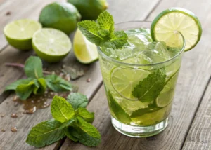 Refreshing Minty-Lime Iced Tea: Hydrating & Healthy Beverage