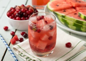 Refreshing Watermelon-Cranberry Agua Fresca: A Hydrating Blend of Juicy Flavors