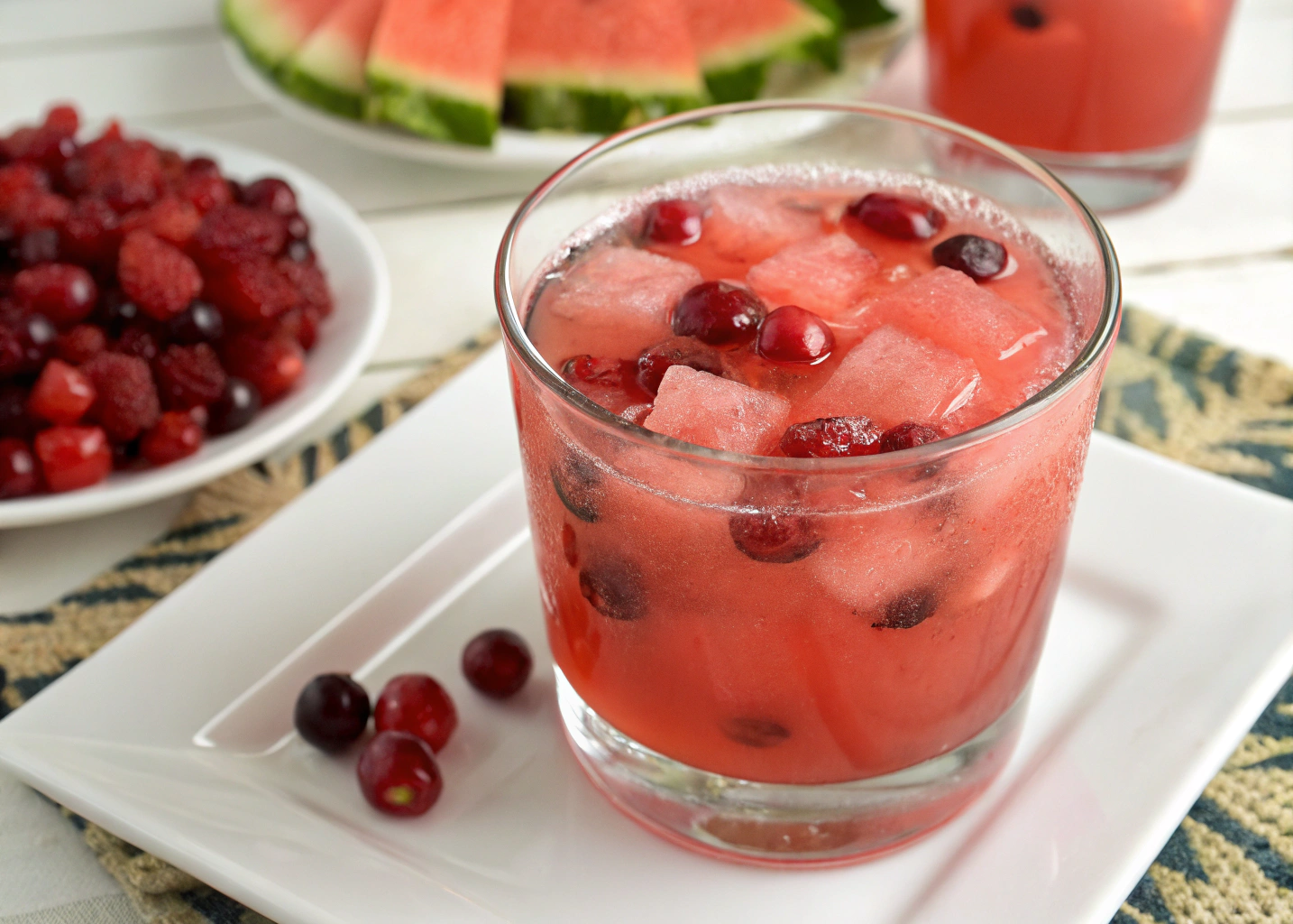 Refreshing Watermelon-Cranberry Agua Fresca: A Hydrating Blend of Juicy Flavors