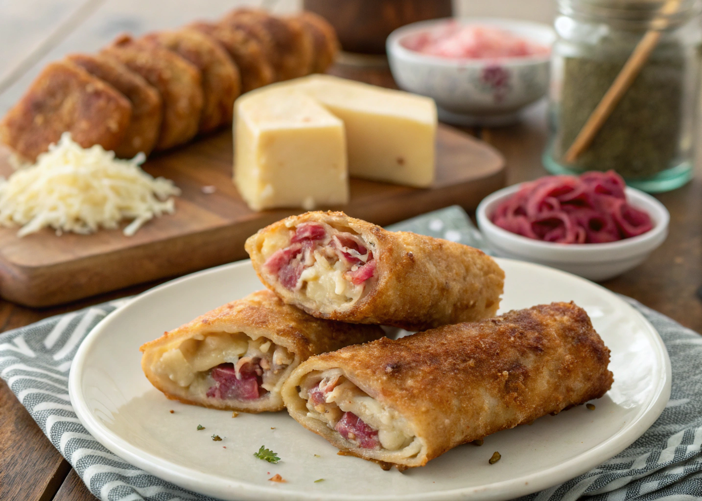 Reuben Egg Rolls: A Crispy Twist on the Classic Sandwich