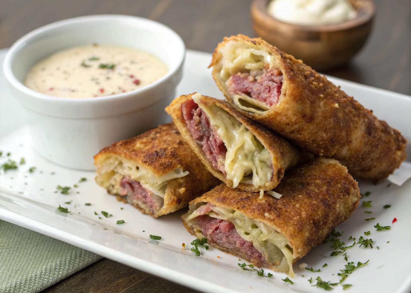 Reuben Egg Rolls: A Crispy Twist on the Classic Sandwich