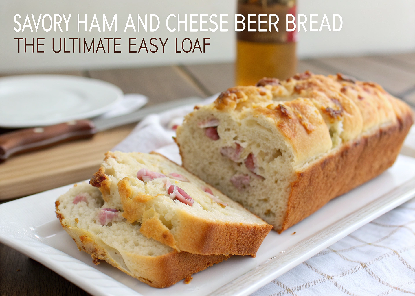 Savory Ham and Cheese Beer Bread: The Ultimate Easy Loaf