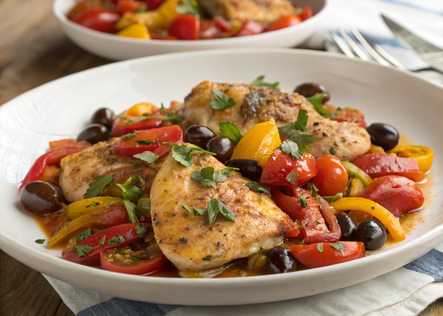 Skillet Sicilian Chicken: A One-Pan Meal Bursting with Mediterranean Flavors
