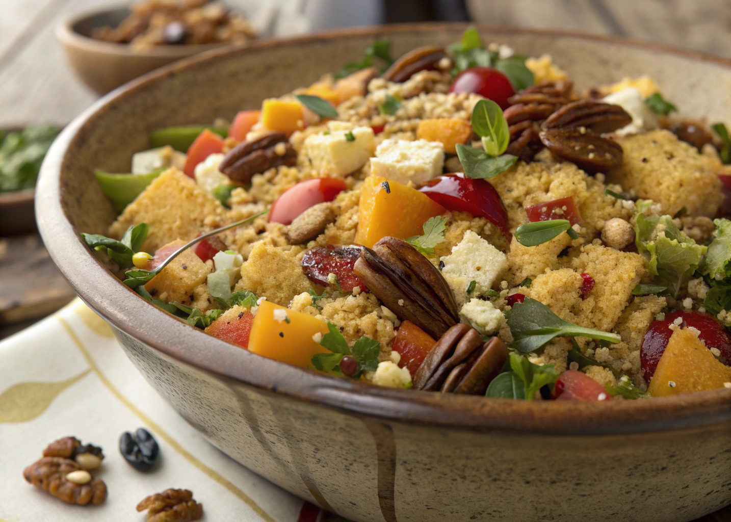 Southern Cornbread Salad with Layers of Flavor and Texture