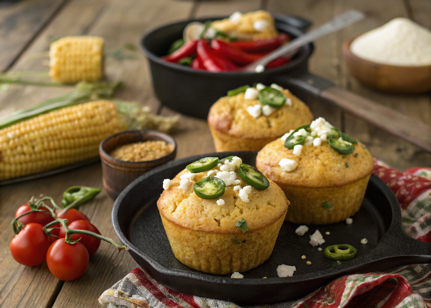 Southwestern Cornmeal Muffins: A Savory & Spicy Twist on a Classic