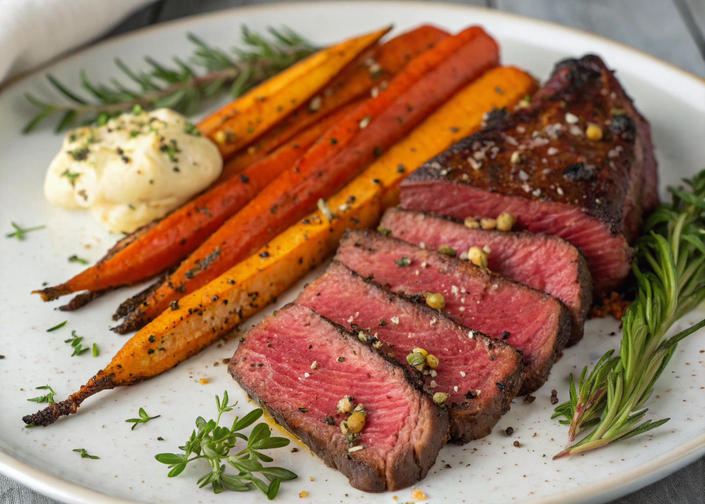 Spice Things Up with This Harissa Butter Steak and Roasted Carrot Combo