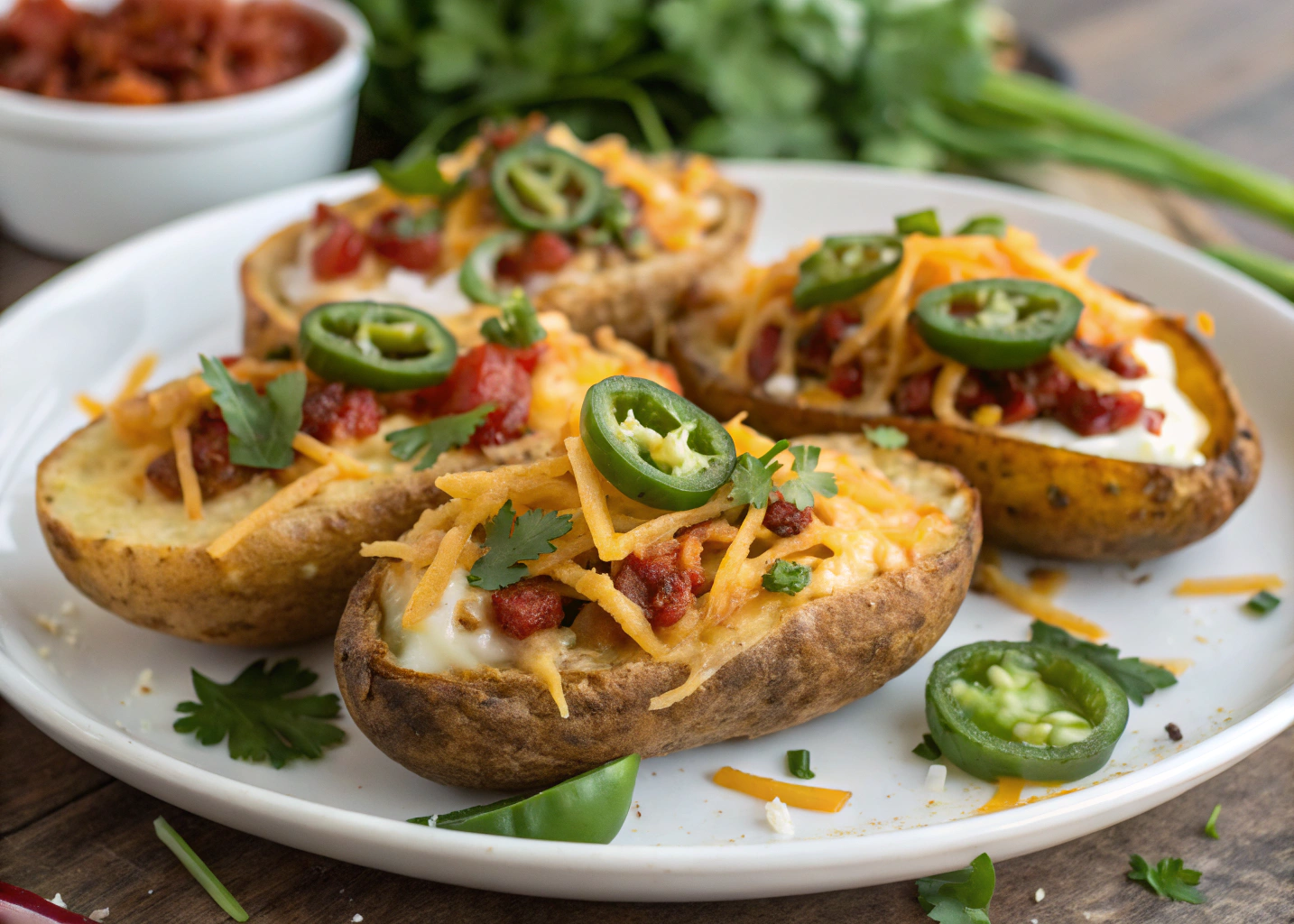 Spicy & Cheesy Southwestern Potato Skins: A Crowd-Pleasing Snack