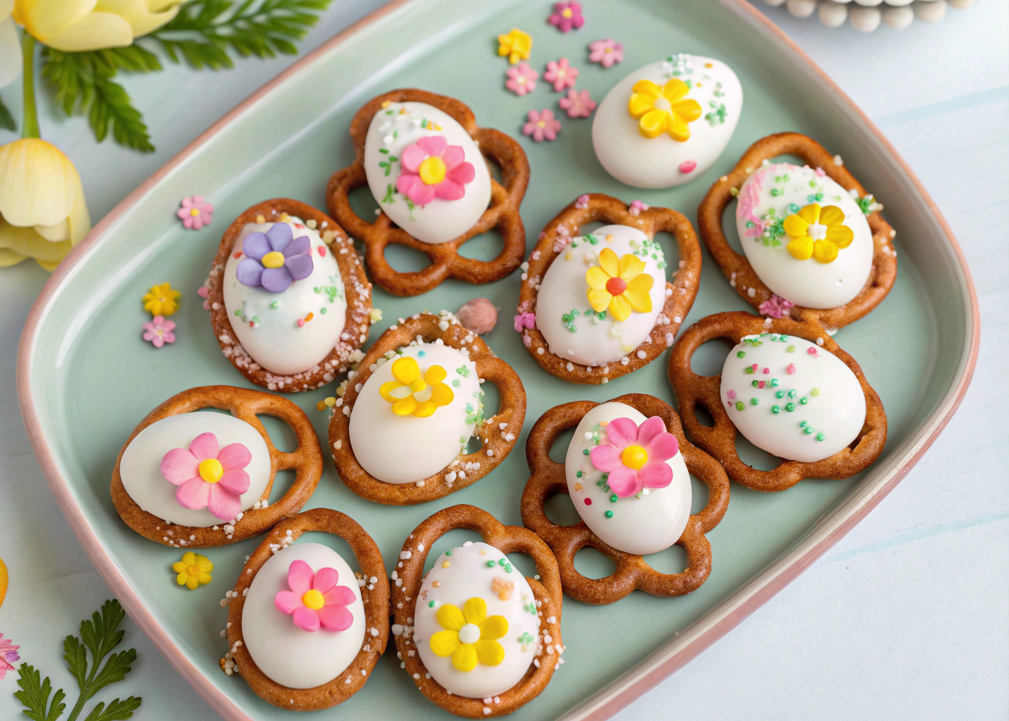 Spring Flower Pretzel Bites: A Fun and Easy Easter Treat