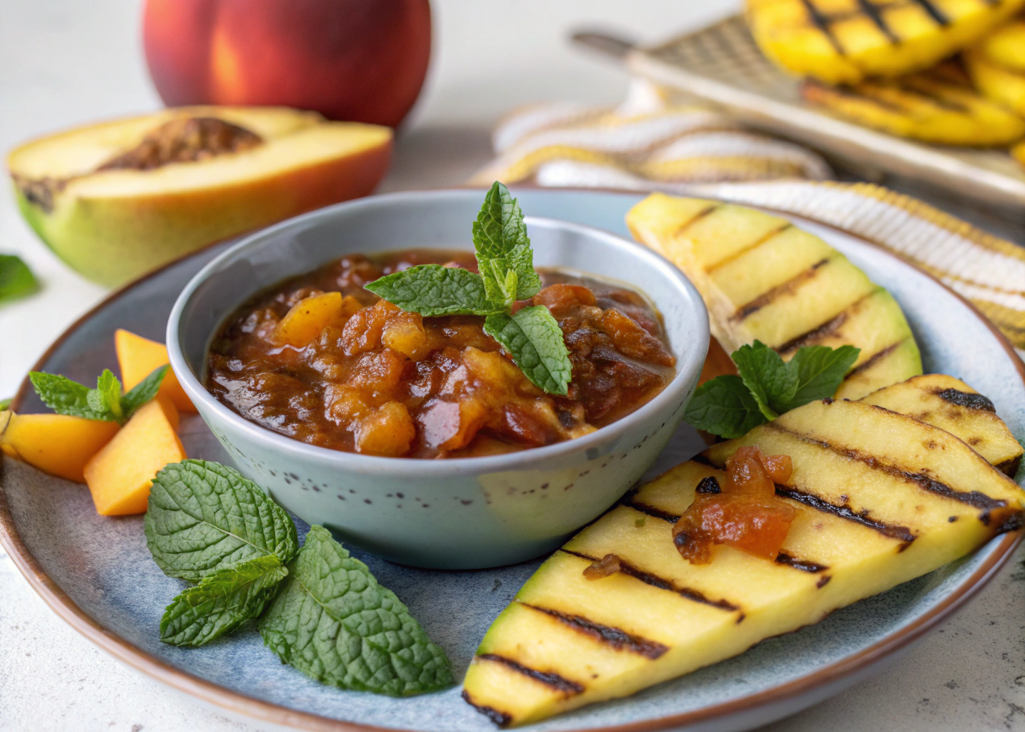 Sweet and Tangy Grilled Mango Chutney – A Flavorful Condiment