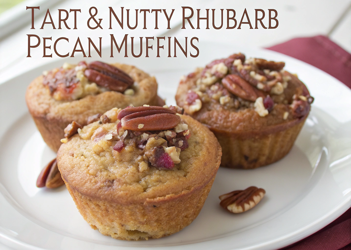 Tart & Nutty Rhubarb Pecan Muffins: A Deliciously Unique Treat