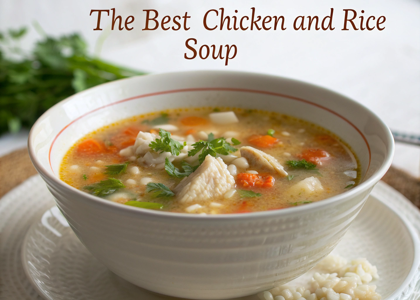 The Best Chicken and Rice Soup – Warm, Nourishing, and Easy to Make