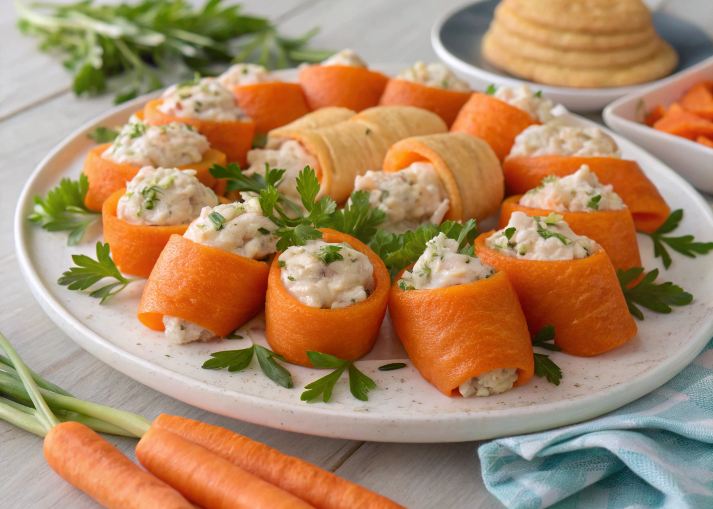 The Cutest Easter Appetizer: Chicken Salad-Filled Crescent Carrot Rolls